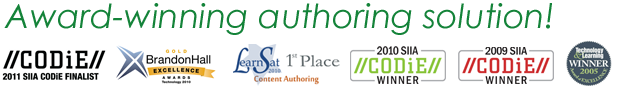 Award-winning authoring solution!
