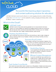 SoftChalk Cloud Flyer for SCOLC